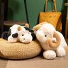 Lying Baby Goat&Cow Plush Doll PP Cotton Big Horns Goat Toys Cute Animal Plush Toys Easter Gifts