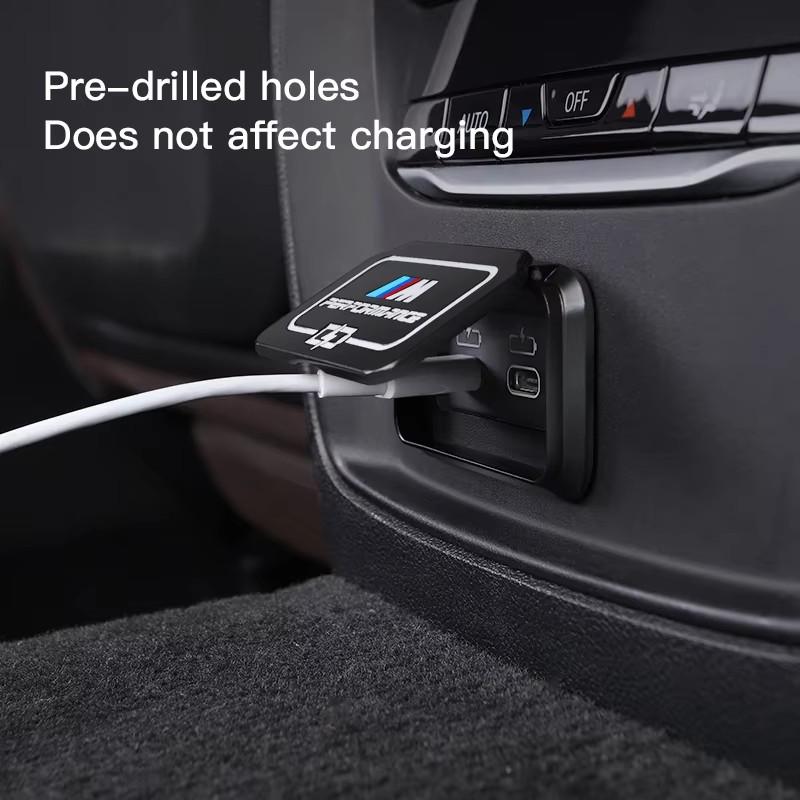Original Car USB Port Protective Cover Dust Proof Cap For BMW F40 F44 G20 G30 G32 i4 G26 ix i20 1 2 3 5 6 Series X1 X2 X3 X4 X7 SK8