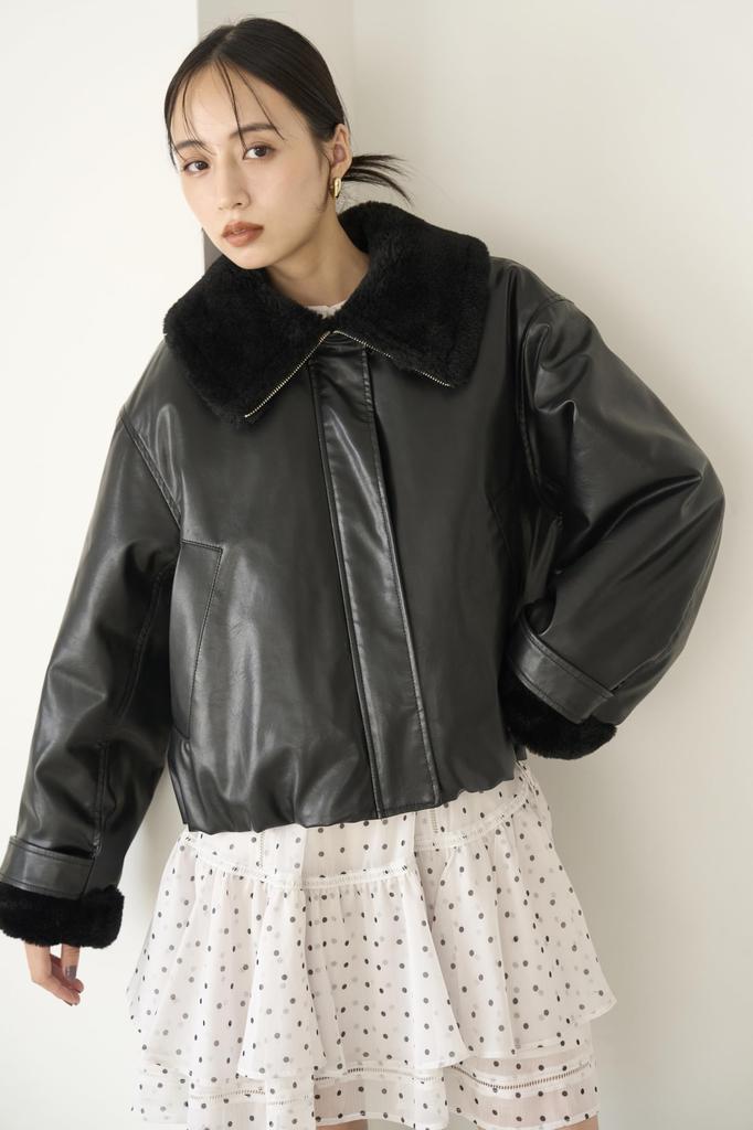 Balie Bomber Jacket SWFJ245051 BLK [Sneider] Women's