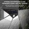 Уличный настенный светильник на солнечной батарее, 100 светодиодов, с датчиком движения, водонепроницаемость IP65, для садовых ограждений, беседок, декоративное освещение