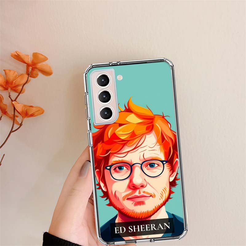 Ed sheeran Singer Clear Phone Cases for Samsung S26 Ultra Galaxy S25 Edge S24 S23 FE S21 Plus S20 S22 S10 Cover Patterned Compat