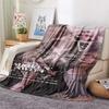 1PC Sabrina Carpenter Fan Art Custom Name Patterned Flannel Blanket Suitable For All Seasons For Home Decor Warmth And Comfort Gifts Holiday Present