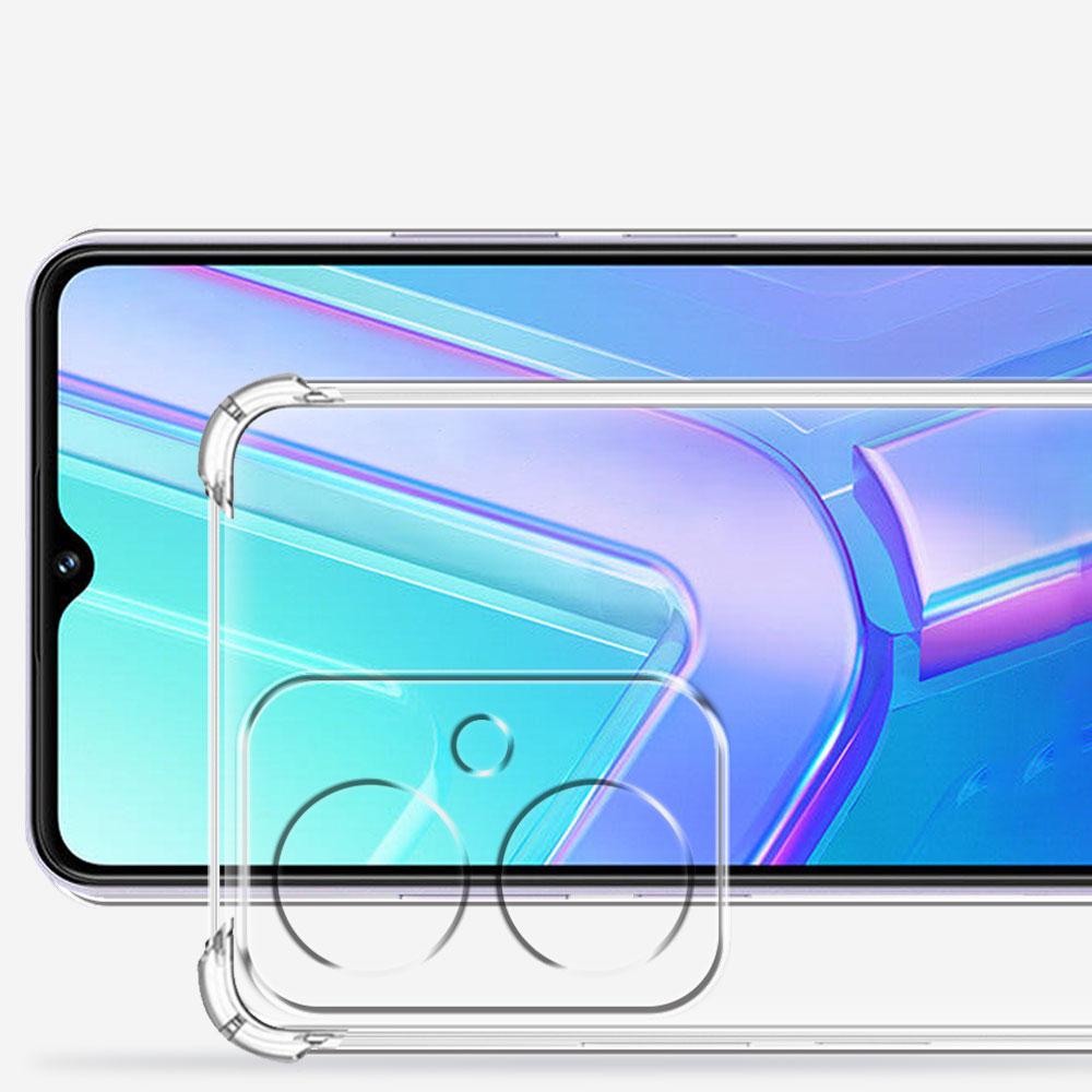 Shockproof Case For Vivo Y27 Cover Silicone Soft Clear Phone CasesFor Vivo Y27S TransparentProtect Coque For Vivo Y27 5G Funda