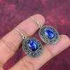 Серьги ручной работы с драгоценными камнями содалит, серьги из цельного серебра 925 пробы, антикварные украшения, серьги для подарка на помолвку
