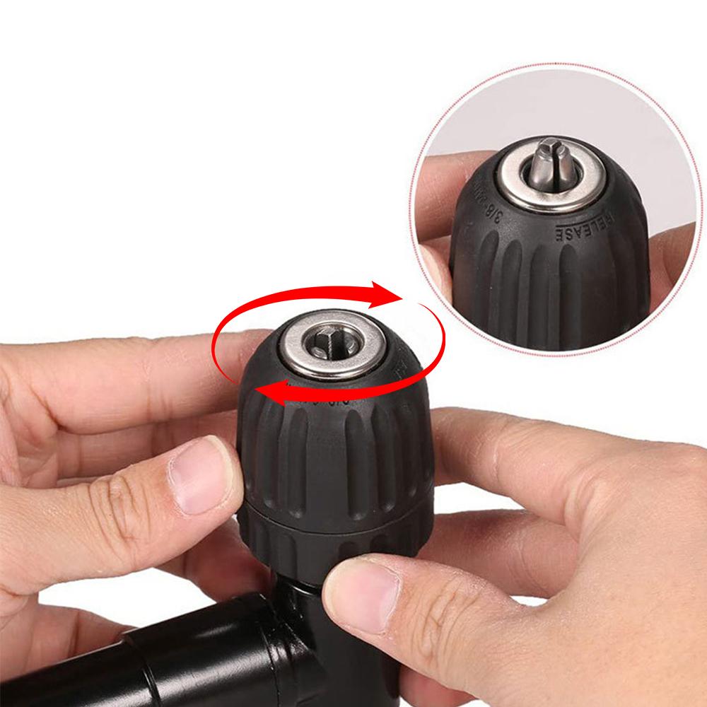 Инструмент для сверления с узким шагом, переходник для токарного инструмента, угловой инструмент, устройство для патронов для электродрели под прямым углом, алюминиевый сплав 90 градусов