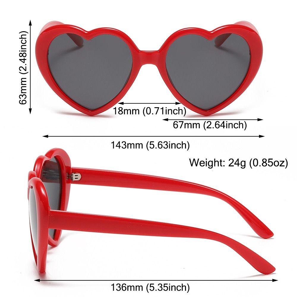 UV400 Polarized Heart Sunglasses Party Beach Love Shaped Shades Heart Shaped Sun Glasses for Women