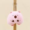 Плюшевая капибара Восхитительный брелок Милая мягкая игрушка Аксессуар для сумки Розовый и коричневый