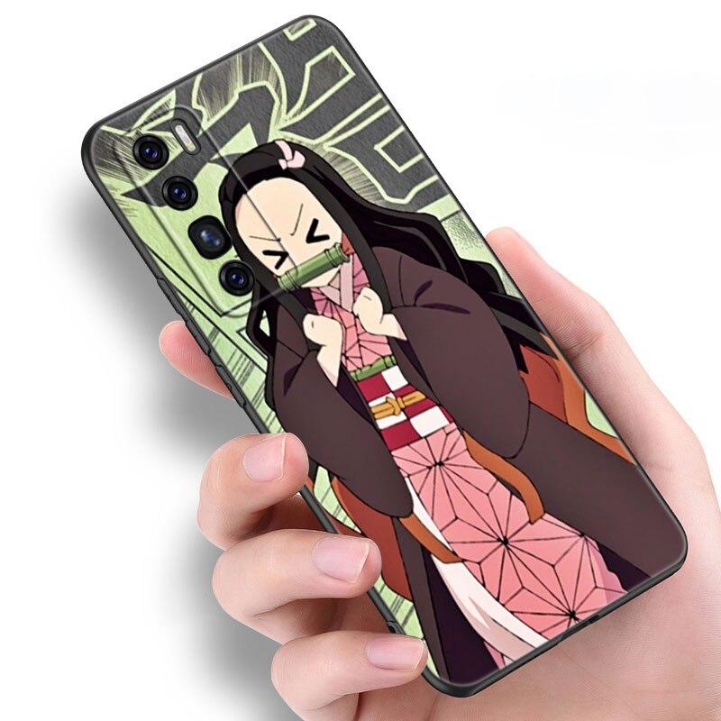 Чехол аниме «Убийца демонов Nezuko» для Huawei NOVA 8 9 Pro 8i 7i 7SE Y60 5T Mate 40 30 20 10 Lite Honor 50 30 Premium Pro Plus 30S