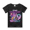 KPop Demon Hunters Number T-Shirt Cute Cartoon Clothes Simple Cotton Tops Girls Soft Absorbent Casual Short Sleeve Birthday Gift