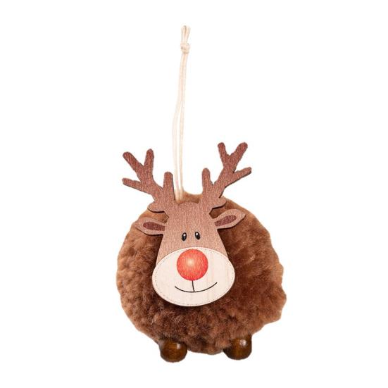 1/4 шт. войлочные украшения в виде лося на рождественскую елку, плюшевые войлочные украшения в виде оленей для рождественской вечеринки, декор для дома на елку