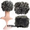 Curly Hair Chignons Hair Bun Claw Clip On Hair Wedding Retro Style