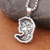 Vintage Small Size Medusa Pendant Necklace Gothic Stainless Steel Mythology Gorgon Necklace for Men and Women Party Gift Jewelry