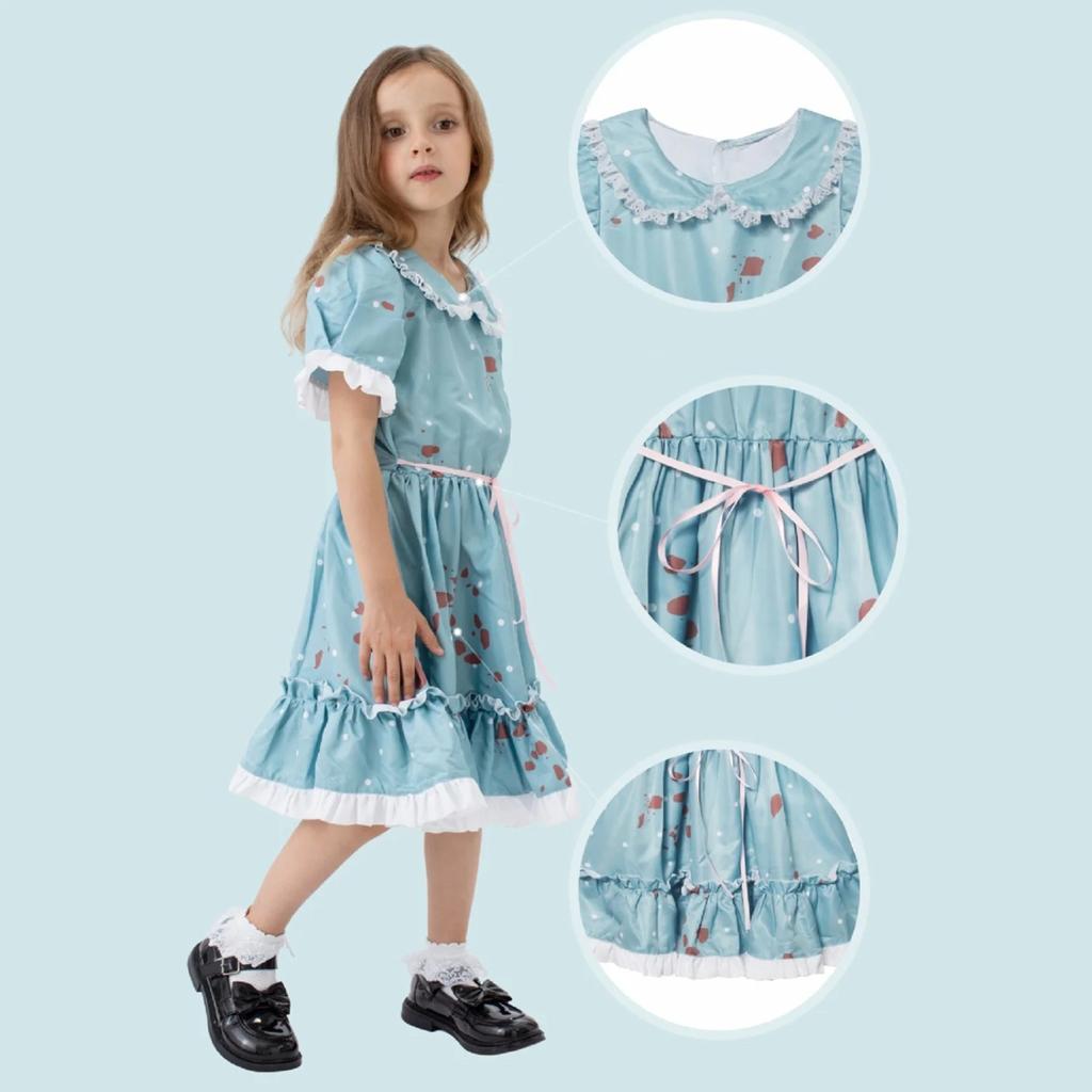 Хэллоуин маскарад Cos ужасы брызги крови вечеринка костюм для выступления детский костюм для выступления