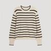 Shs Miss Wool Stripe Round Neck Knit Sskpoo42050