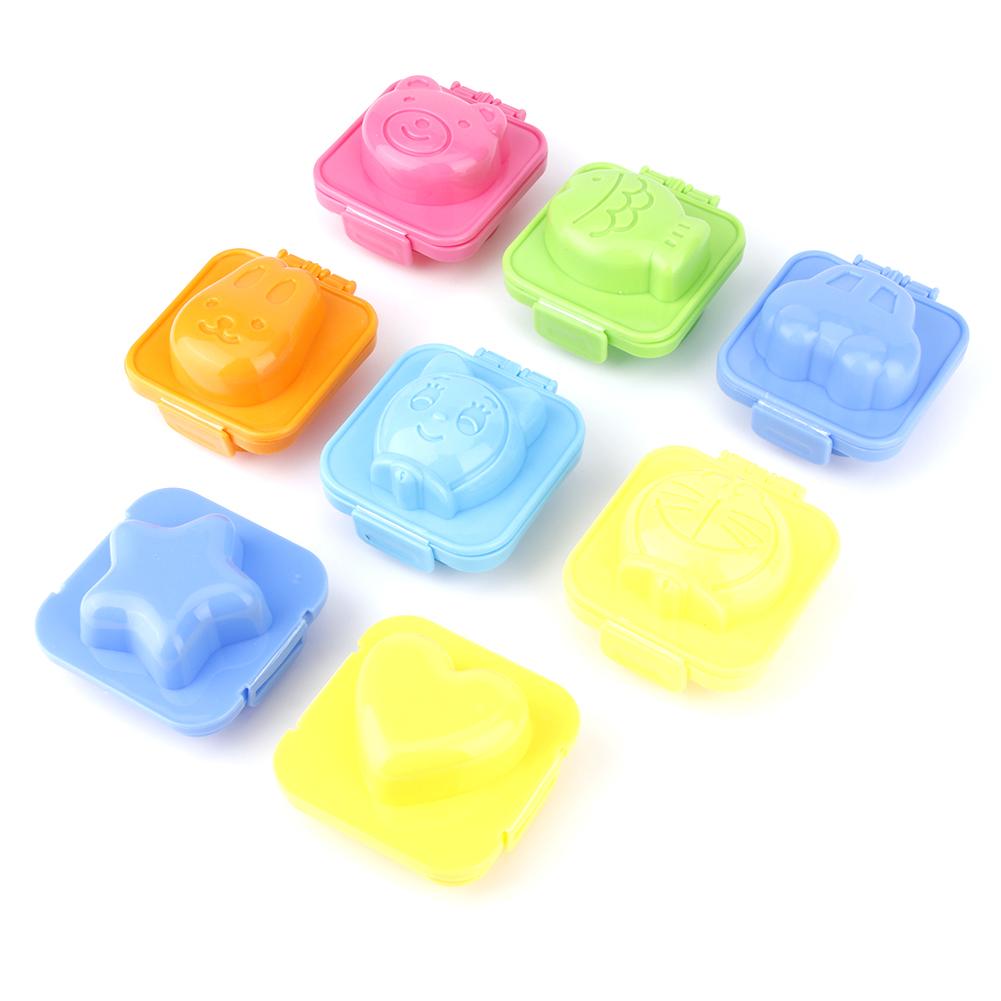 8Pcs/Set Household DIY Cartoon Shape Rice Ball Mold Onigiri Mold Kitchen Utensils