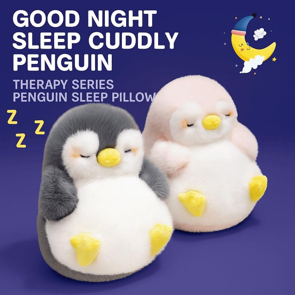 Sleep Penguin Plush Toy Dreamy Soft Stuffed Animal Home Decor Plush Penguin Doll Accompany Appease