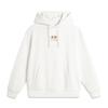 Li Ning Sports Lifestyle Series Loose Fit Hooded Printed Letter Casual Sweatshirt Unisex Sweatshirt Off-White AWDU923-5