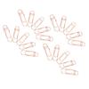20pcs Pen Clips Metal Bookmark Paper Clip Stationery Tool Pen Holder Clips for Notebooks Book  