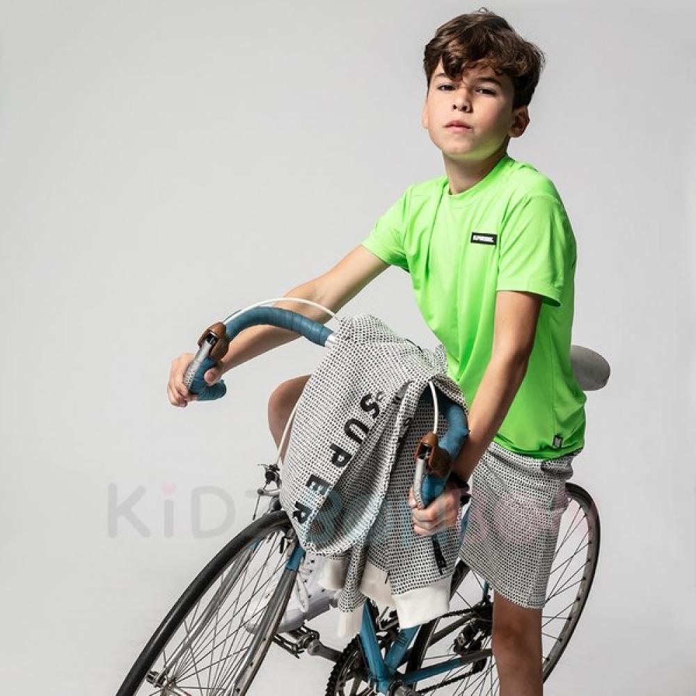 Superrebel Training Short Pants 965 Text Black