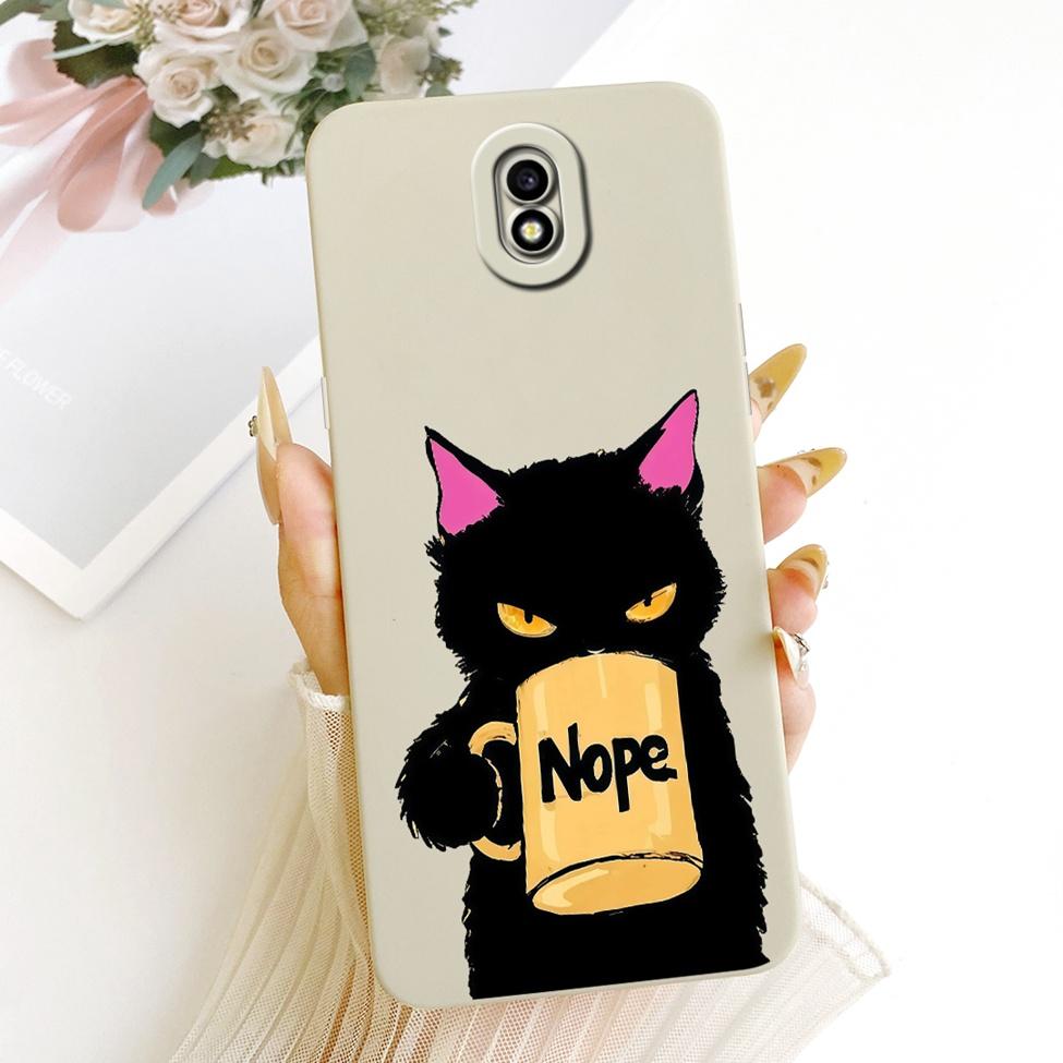 Clear For Samsung J7 Pro J730G Cover For Samsung Galaxy J7 2017 Case J730F Cute Cat Fashion Butterfly Funny Painted Casing