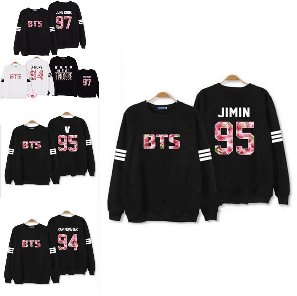 Bts в Kpop Bloom Jumper Худи Свитшот Худи Пуловер Костюмы