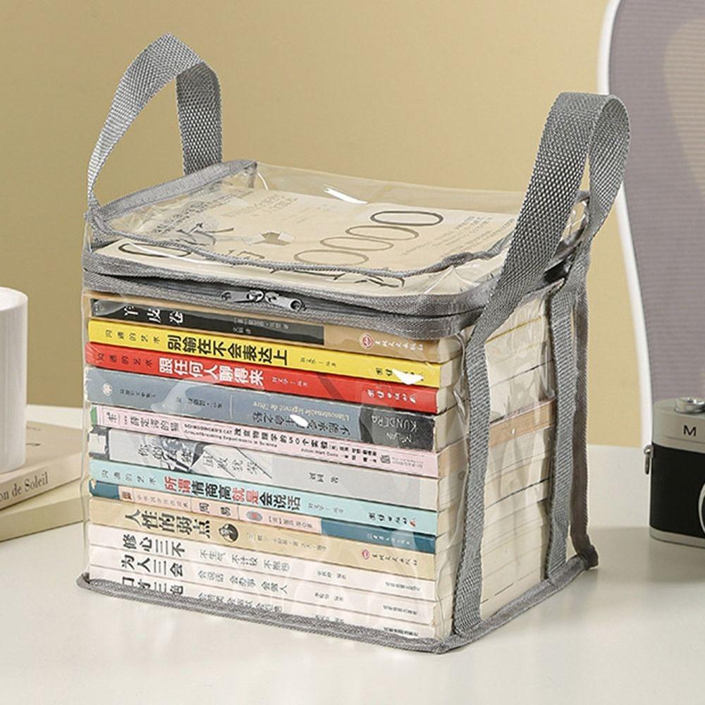 Штабелируемая сумка для хранения комиксов, прозрачный контейнер для сбора, складная сумка для студентов