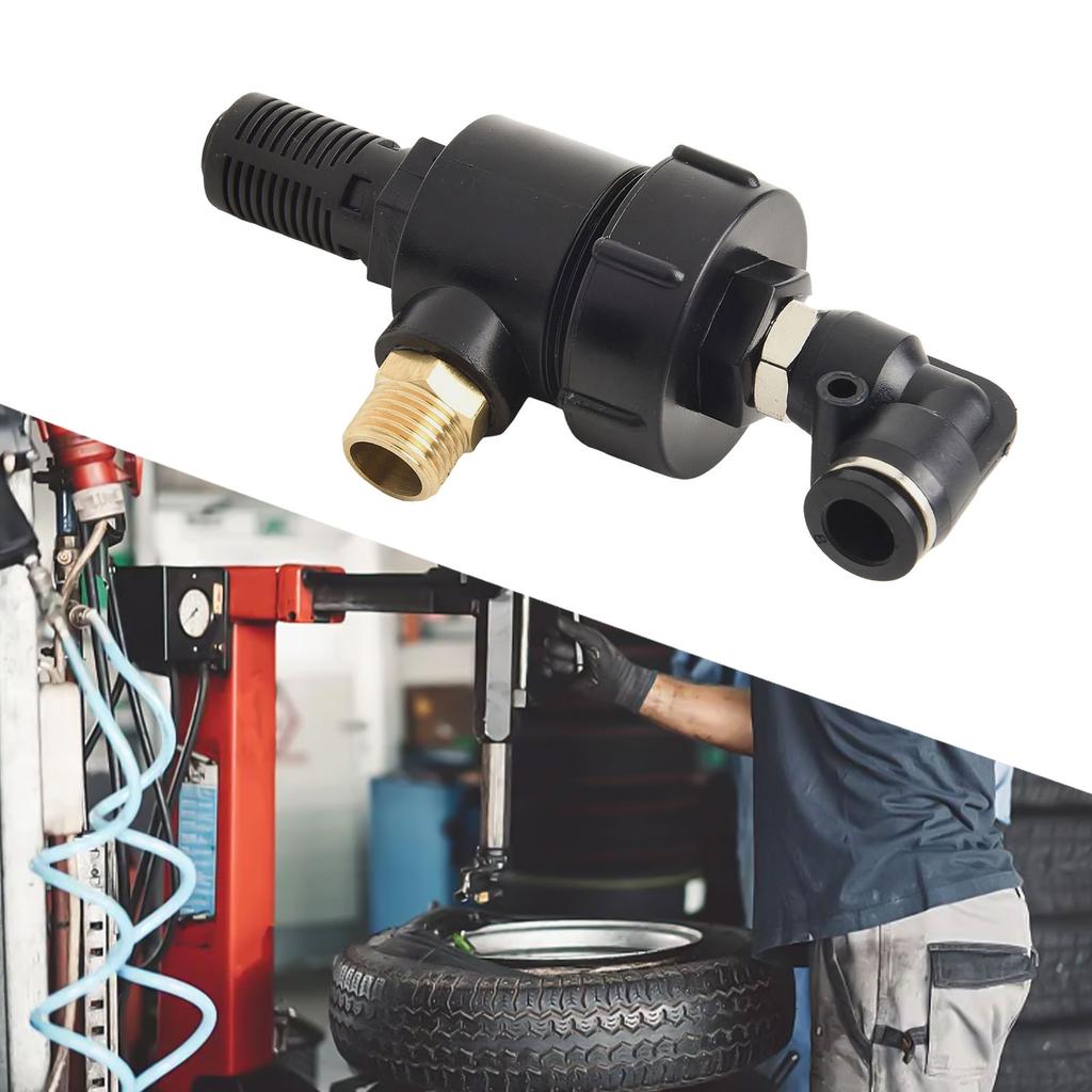 Quick Exhaust Valve Elbow Accessory for Tire Changer Cylinder with Single Way Air Release for Improved Performance