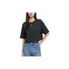 Calvin Klein Однотонная футболка с круглым вырезом и логотипом, женские топы, черный J221110-BEH