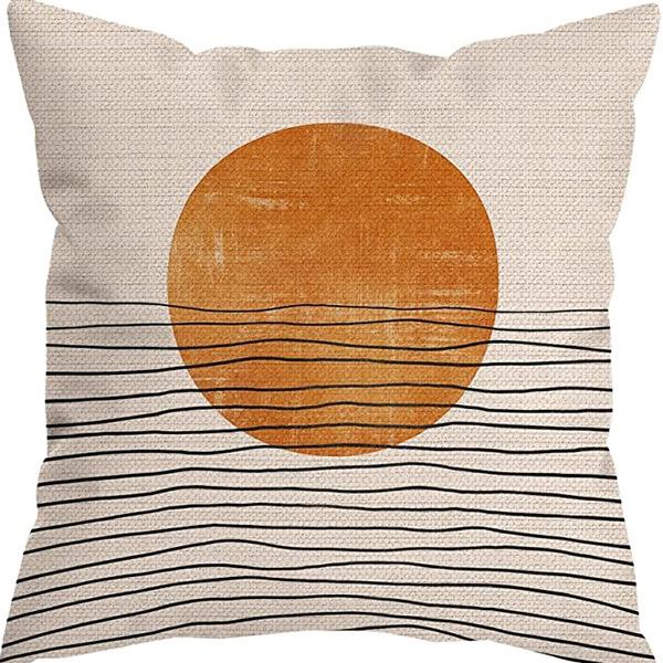 Абстрактная наволочка цвета Моранди, Минималистичная декоративная наволочка, Абстрактная эстетика, Подушка для дивана, Чехол для подушки