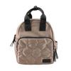 Quilted Nylon Tote Bag [Rizdays] Women's Backpack, Small, Lightweight, Backpack, 2-Way (Gray Beige/Black)