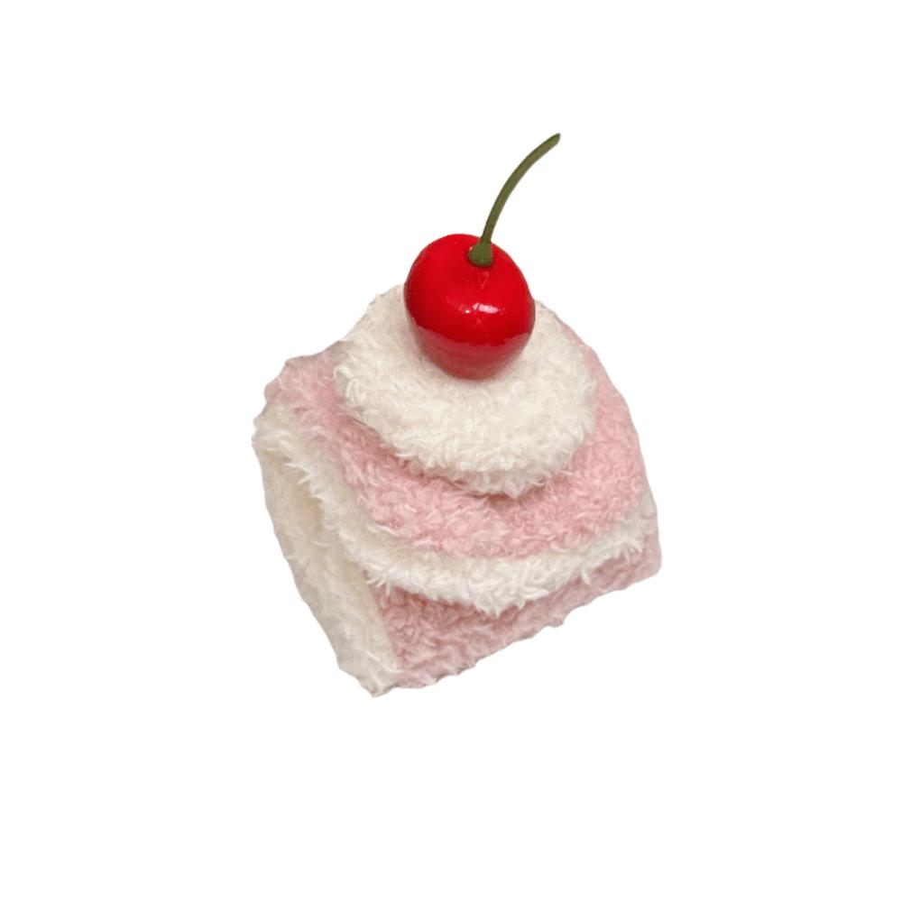 2pcs Kawaii Design Hamburger Keyring Plush Material Sandwich Keyring Cake Keyring Pendant Decor