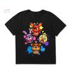 Детская футболка унисекс FNAF At Freddys для мальчиков и девочек Повседневная с круглым вырезом с коротким рукавом Эластичный крой Идеально подходит для повседневной носки детьми