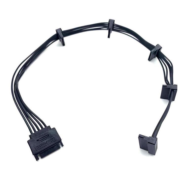 SATA 15-Pin Power Extension Cable: 1-to-5 Splitter for Hard Drives