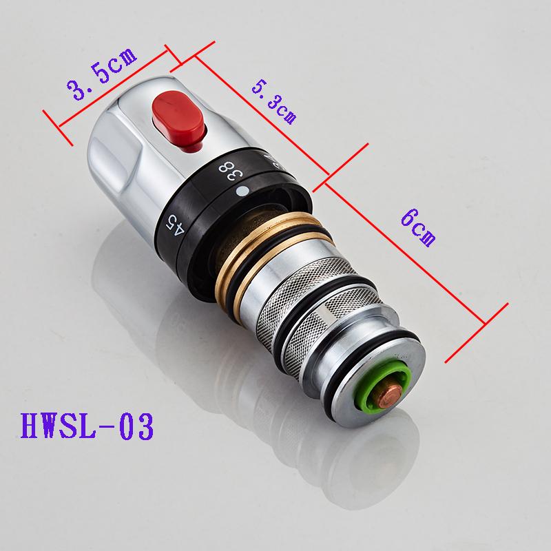 BAKALA Термостатический смесительный клапан Термостатический картридж Хромированный термостатический смесительный клапан для душа Клапан постоянной температуры