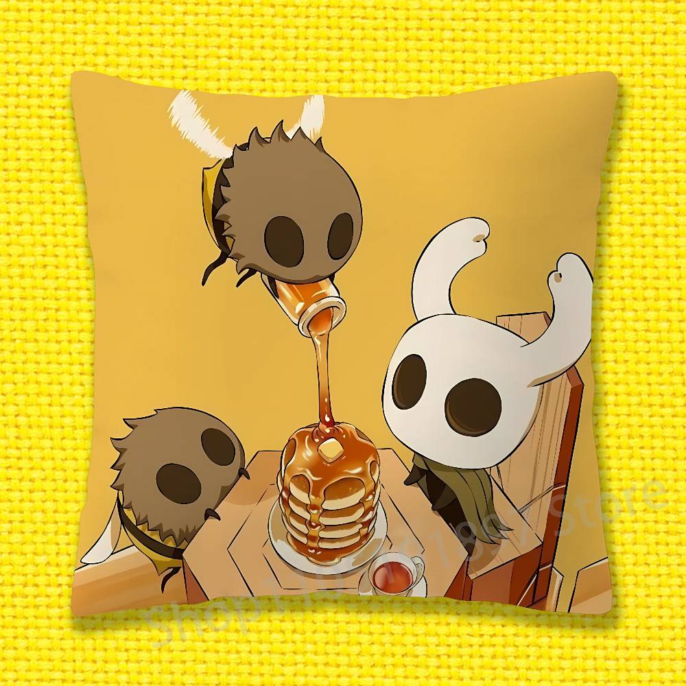 H-Hollow K-Knight Silksong Наволочка для декоративной подушки 30x30см 40x40см 45x45см 50x50см 55x55см Квадратная Наволочка для диванной подушки