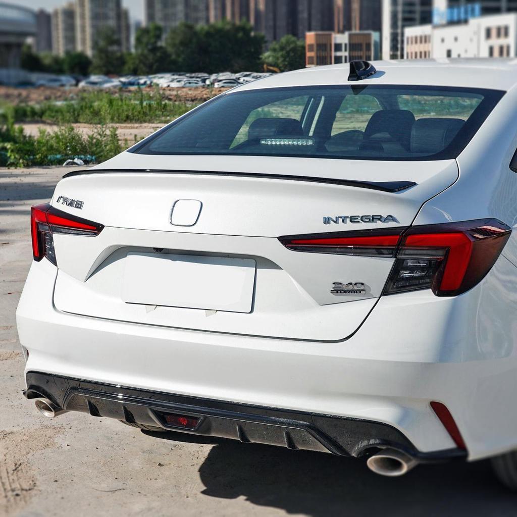 Compatible Rear Spoiler Winglet and Front Lip Kit for 2022 Civic Type R Eleventh Gen Night Black Model