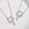 New Dream-chasing Star River Star Necklace for Women Niche Ins High-end Design Light Luxury Star Moon Collarbone Chain