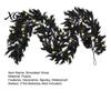 Dark Aesthetic Party Backdrop Props Halloween Lighted Creepy Vine Garland with LED Lights, Black Faux Twig for Mantle Decorative Vines Mantelpiece