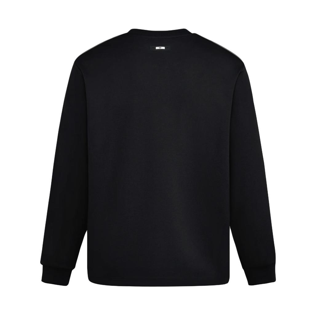 adidas Мужская футболка с длинным рукавом Originals Cali Loose с тремя полосками, с круглым вырезом, топ LC8314