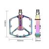 WEST BIKING Aluminum Alloy Footboard Hollow Anti-skid Bearing Mountain Bike MTB Foot Pedals Smooth Bearing Bike Part Accessories