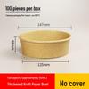 JingJingRS Kraft Paper Disposable Bowls & Lids