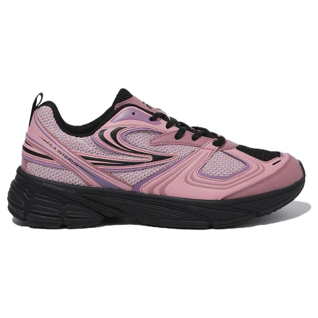 Fila Interrun Comfortable Trendy Low-Top Casual Shoes Women Sneakers Black Pink 1RM02699F_651