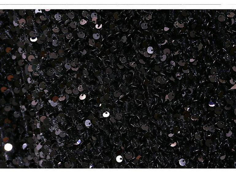 Sequin Strappy Little Black Dress - Slimming, Sexy Nightclub Party Wear for Women