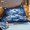 3pcs Blue Magic Potion Printed coreless Bedding Set Multiple Sizes Bedrooms Dormitories Soft and Comfortable Machine Washable