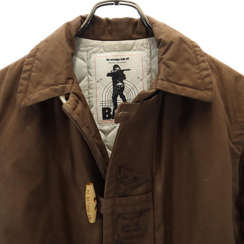 A Bathing Ape Сделано в Японии Дафлкот S Коричневый Стеганая спина Мужской Б/У