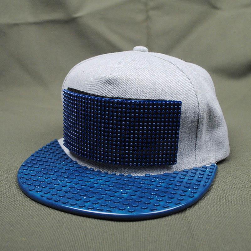 Men Customize Diy Baseball Hat Legos Cap Blocks Bricks Trucker Snapback Hat For Women Detachable