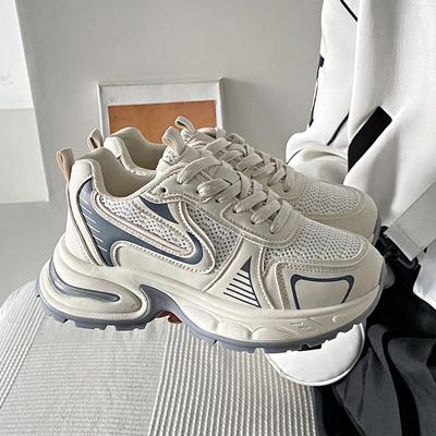 Новые кроссовки для папы женские осенние студенческие спортивные кроссовки для бега женские повседневные кроссовки на платформе