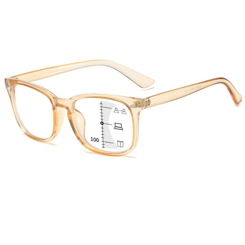 Очки для чтения Мужские Антибликовые Прогрессивные Женские Компьютерные Модные С Диоптриями Очки Унисекс Мультифокальные Квадратные Бусины