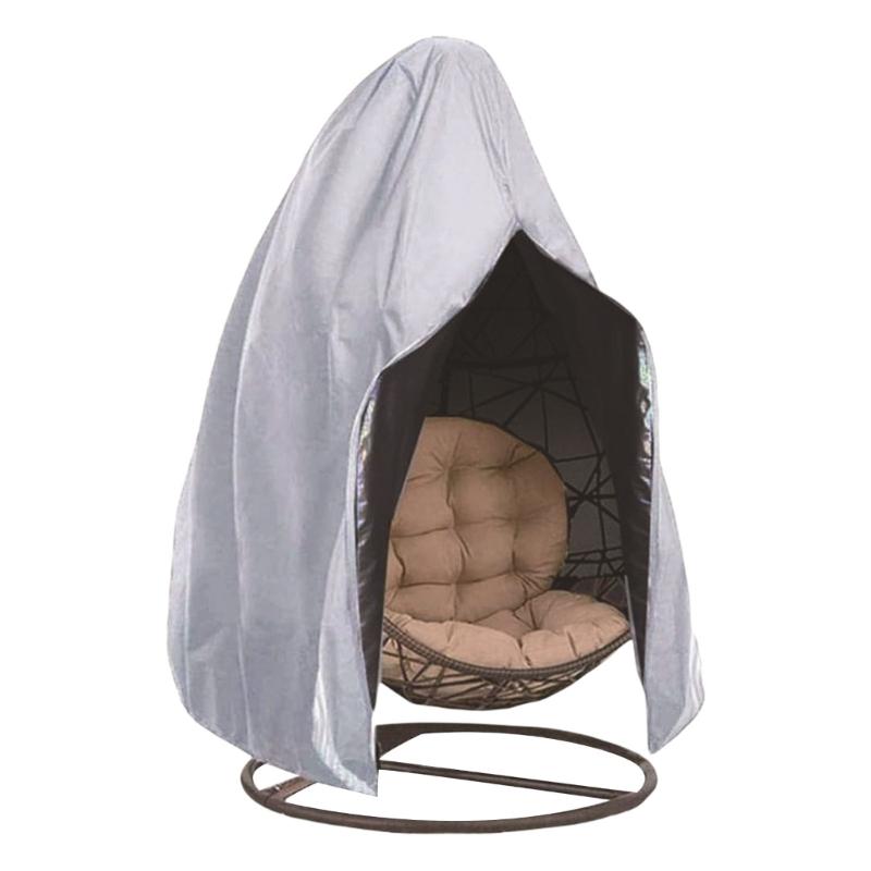 Garden Sunproof Hanging Eggs Chair Cover 115x190CM Waterproof and Weather Resistant for Patios Swing Chair Protecting
