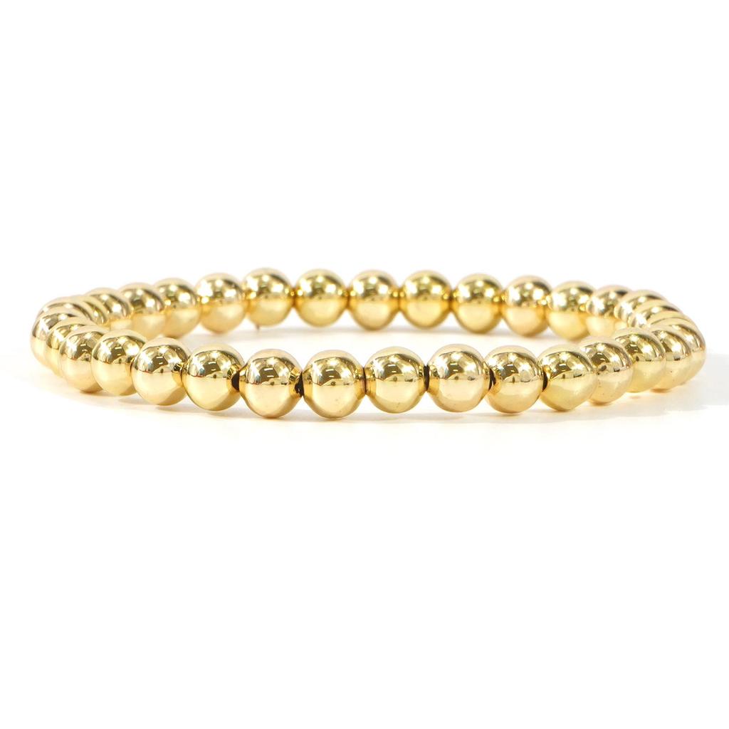 Festive Polymer Clay Bracelet Set: 6-Piece Christmas Stripes with Letter Elements